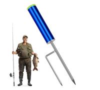 Fishing Ground Box - 13.78 Inch Total Length, Sturdy Aluminum Alloy, 0.39 Inch Insert Bar Diameter, Resistant Detachable Bench Holder | Lightweight Portable Pole Stand for Surf Fishing