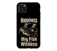 Fishing Happiness Is A Big Fish And A Witness Funny Gift Case for iPhone 11 Pro Max