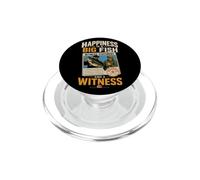 Fishing Happiness Is A Big Fish And A Witness Funny Gift PopSockets PopGrip for MagSafe