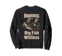 Fishing Happiness Is A Big Fish And A Witness Funny Gift Sweatshirt
