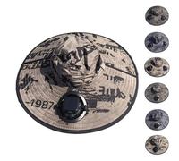 Fishing Hat Men's Fishing Hat Sun Hat Hiking Hat Safari Hat Floppy Hat with Solar Charging Fan UV Protection UPF 50+ Summer Large Brim Wide Edge Foldable Breathable for Camping Hiking Outdoor, @020