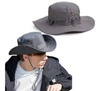 Fishing Hat Wide Brim Sun Hat Foldable Fisherman Hat Protection Summer Hat Adjustable Beach Hat Breathable Safari Boonie Hat Men & Women's Summer Bucket Hat Outdoor Cap for Fishing Hiking Beach Sports