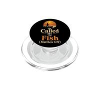 Fishing He Called Me To Fish Matthew 4:19 Bass Angler Gift PopSockets PopGrip for MagSafe