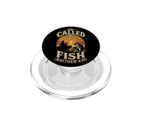Fishing He Called Me To Fish Matthew 4:19 Bass Angler Gift PopSockets PopGrip for MagSafe