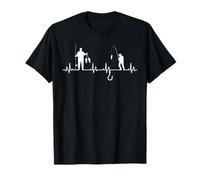 Fishing Heartbeat Design for Fishermen Fishers T-Shirt