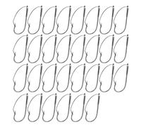 Fishing Hook 30Pcs Single Fishing Hooks With Tooth Guards Anti-snagging Wire Ties Long-handled Barbed Hook Fishing Gear For Soft Baits Fish Hooks(3/0#)