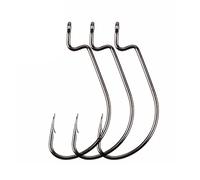 Fishing Hook 50pcs Fishing Hooks Wide Super Lock Fishhooks High Carbon Steel Hooks 8#-5/0 Fishing Tackle Circle Hook (Color : 4#) (3/0#)