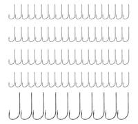 Fishing Hook Assortment - 2.15 Inch Fishing Hooks, Carbon Steel Jig Set | 100 Piece Set - Versatile Fly Tying Hooks Perfect for Trout, Bass and Salmon on the River or Shore