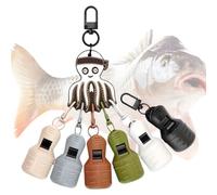 Fishing Hook Cover Protector Cover for Cuttlefish and Jigs, 6 Clips Protector for Squid Lures Intended Sea Fishermen Men Women Saltwater Boat Tournament Coll