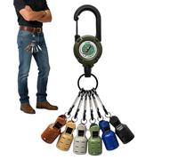 Fishing Hook Covers, 6-Piece Portable Fishing Accessory Set, Hook Protector with Practical Telescopic Closure, for Anglers, Fishermen, Beginners, Saltwater, Freshwater, Outdoor