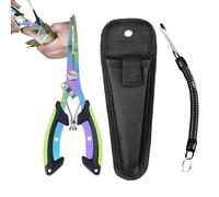 Fishing Hook Return, Saltwater Fishing Pliers, Stainless Steel Fishing Scissors with Sheath, Fish Tool No Slip