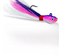 Fishing Hook Tackle with Metal Jig Lure and Feathered Tail, Suitable for Sea Bass Pike Carp, Providing Enhanced Attraction Underwater (42g E)