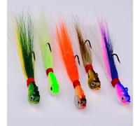 Fishing Hook Tackle with Metal Jig Lure and Feathered Tail, Suitable for Sea Bass Pike Carp, Providing Enhanced Attraction Underwater (42g B)