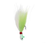 Fishing Hook with Metal Jig Lure and Feathered Tail, Suitable for Sea Bass Pike Carp, Barbed Hooks Enhance Penetration and Fish Retention (7g B)