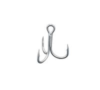fishing hooks 10 pcs Triple Hooks High-Carbon Steel Long-Pointed Tin-Plated