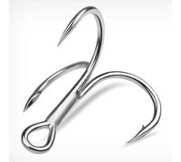 fishing hooks 20pcs High Carbon Treble Hooks - Super Sharp, Solid Triple Barbed Steel Fishing Lure - Jigging Fishing Hook angling hooks(1)