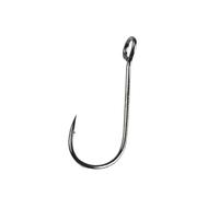 fishing hooks 20pcs Supercontinent Barb Hook Fishing hook big ring Carbon Steel Single Hooks tackle Worm Hooks With big Ring angling hooks(2)