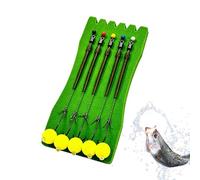 Fishing Hooks,5Pcs Pre-Knotted Fishing Tackle For Angling And Carp - Metal Base Hooks With A Floating Ball - Suitable For Fishing In Ponds, Lakes And Rivers For Moth, Trout, Crappie, Salmon, Blue Well