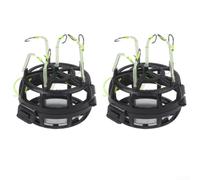 Fishing Hooks, Double-Hook Bait Cage For Saltwater Freshwater Bottom Fishing For Versatile Ise-ni Flip-Board Design For All Fishing Rigs(4#)