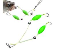 Fishing Hooks, Double Hooks, Reverse Basic Assembly, Multilayer Shockproof Fishing Assembly for Trout, Catfish, Freshwater, Saltwater Anglers
