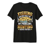 Fishing Hunting Solves Problems Outdoorsman Premium T-Shirt