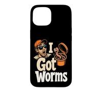 Fishing I Got Worms Funny Angler Bait Bucket Gift Case for iPhone 15