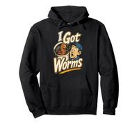 Fishing I Got Worms Funny Angler Bait Bucket Gift Pullover Hoodie