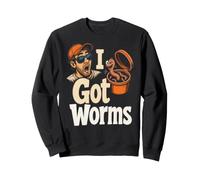 Fishing I Got Worms Funny Angler Bait Bucket Gift Sweatshirt