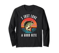 Fishing I Love A Good Bite Fisher Fisherman Fish Long Sleeve T-Shirt