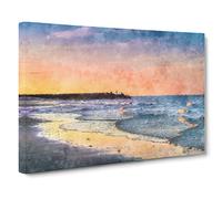 Fishing In Cape Cod Canvas Print | Gallery Wrapped 30mm Frame Wall Art | 30x20 inches | Ready to Hang | Modern Picture | Living Room Bedroom Lounge Office