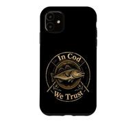 Fishing In Cod We Trust Vintage Angler Badge Gift Case for iPhone 11