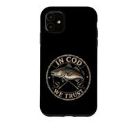 Fishing In Cod We Trust Vintage Angler Badge Gift Case for iPhone 11