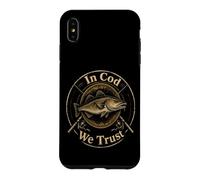 Fishing In Cod We Trust Vintage Angler Badge Gift Case for iPhone XS Max