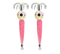 Fishing Innovation 2PCS Electronic Lure Lights with Practical Squid Hooks for Enhanced Results (Red light)