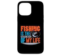 Fishing Is the Heart Beat of My Life - Fisher Mens Fishing Case for iPhone 13 Pro Max