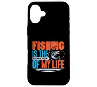 Fishing Is the Heart Beat of My Life - Fisher Mens Fishing Case for iPhone 16 Plus