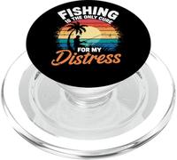 Fishing Is the Only Cure My Therapy Stress Relief Fisherman PopSockets PopGrip for MagSafe