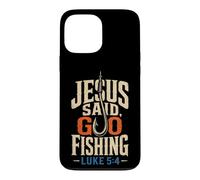 Fishing Jesus Said Go Luke 5:4 Bass Angler Gift Case for iPhone 13 Pro Max