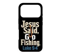 Fishing Jesus Said Go Luke 5:4 Bass Angler Gift Case for iPhone 17 Pro