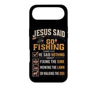 Fishing Jesus Said Go Not Chores Funny Angler Gift Case for iPhone Air
