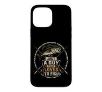 Fishing Just A Guy That Loves To Fish Bass Angler Gift Case for iPhone 13 Pro Max