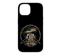 Fishing Just A Guy That Loves To Fish Bass Angler Gift Case for iPhone 14