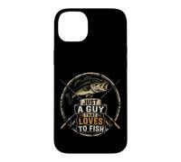 Fishing Just A Guy That Loves To Fish Bass Angler Gift Case for iPhone 14 Plus