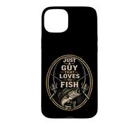 Fishing Just A Guy That Loves To Fish Bass Angler Gift Case for iPhone 15 Plus