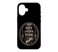 Fishing Just A Guy That Loves To Fish Bass Angler Gift Case for iPhone 16