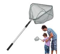 Fishing Kecher | Folding Kebab Fishing Net | Kescher Foldable for Fishing | Aluminium Alloy, 42 x 24 cm, Telescopic Non Slip Handle for Safe Fishing in the Lake