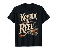 Fishing Keepin' It Reel Funny Vintage Angler Gift T-Shirt