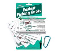 Fishing Knot Tying Cards | Dependable | 9x5.5x1cm | Waterproof Guide On How To Tie 12 Simple Fishing Knots | Waterproof Knot Diagram Cards | Portable | For Beginners Men Boyfriend Husband