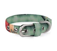 Fishing Lake Fishermen Dog Collar Adjustable Soft and Comfortable Puppy Collars with Metal Buckle Pet Collar for Small Medium Pet