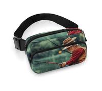 Fishing Lake Fishermen Fanny Pack for Women Men Waist Bag Belt Bag Adjustable Casual Bag for Travel Sports Hiking, white, 7.9x5.1inches